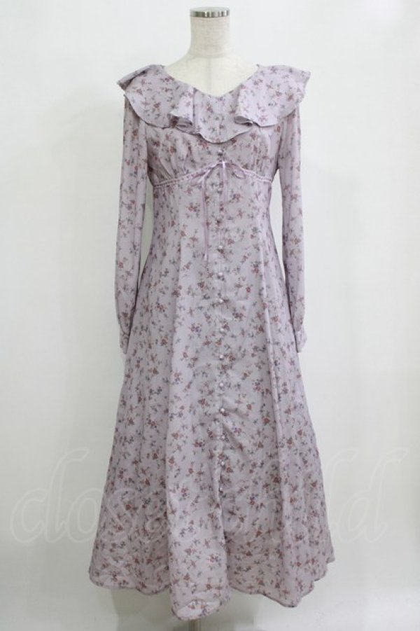 画像1: Ank Rouge / 花柄ロングワンピース M ラベンダー H-26-02-20-009-CA-OP-NS-ZH (1)