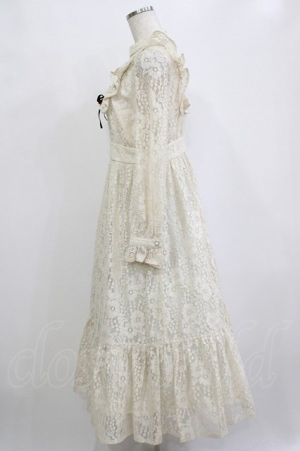 画像2: Ank Rouge / レースロングクラシックワンピース M 生成り H-26-02-20-010-CA-OP-NS-ZH (2)