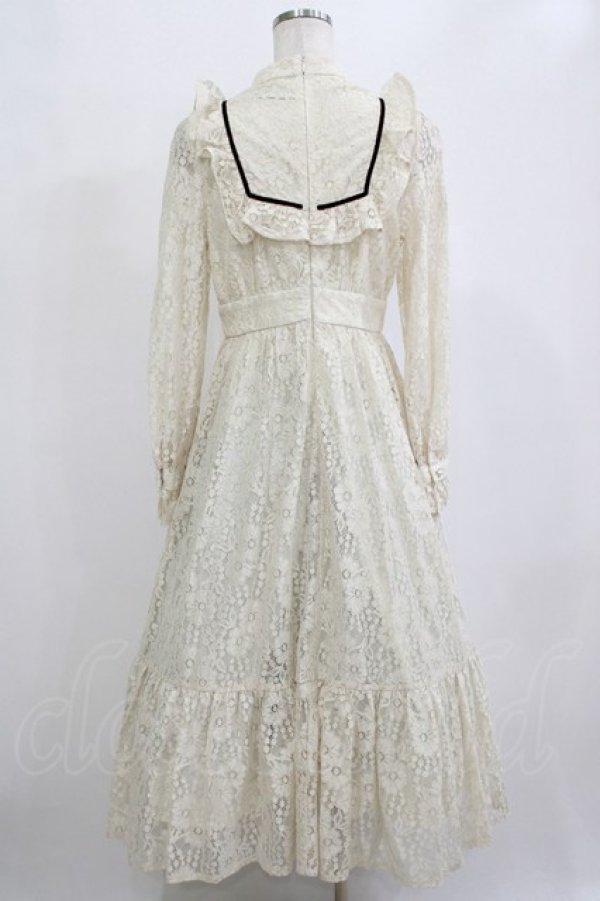 画像3: Ank Rouge / レースロングクラシックワンピース M 生成り H-26-02-20-010-CA-OP-NS-ZH (3)