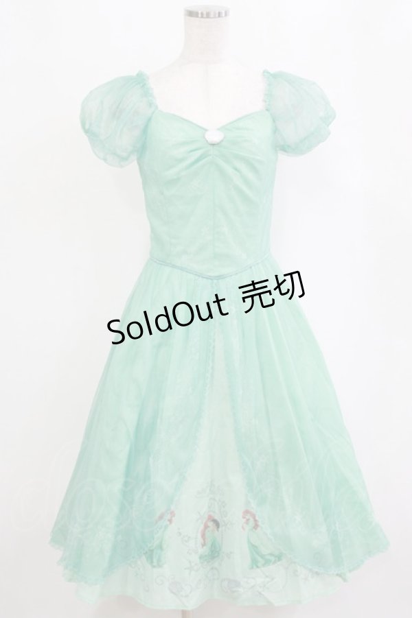 画像1: Secret Honey / グリーティングワンピース(アリエルver) Free ミント H-26-02-20-016-CA-OP-NS-ZH (1)