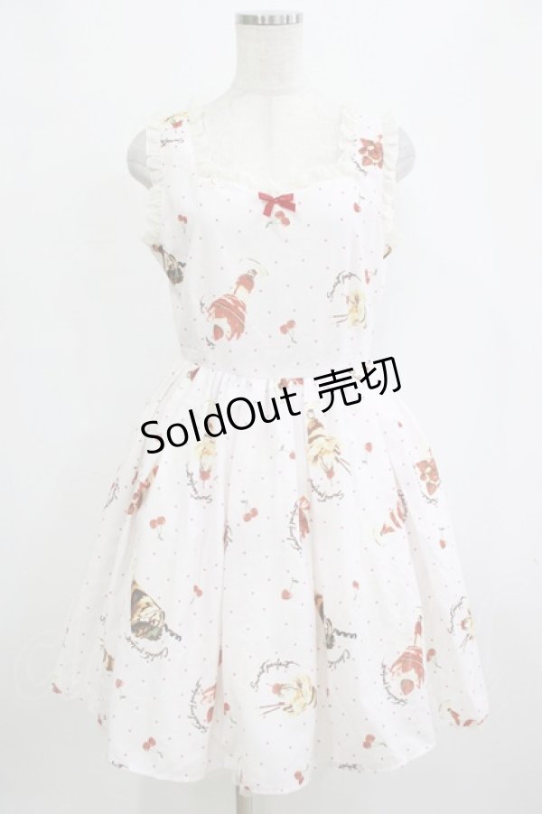 画像1: Ank Rouge / SweetParfaitプチリボンワンピース M オフ H-26-02-20-020-CA-OP-NS-ZH (1)