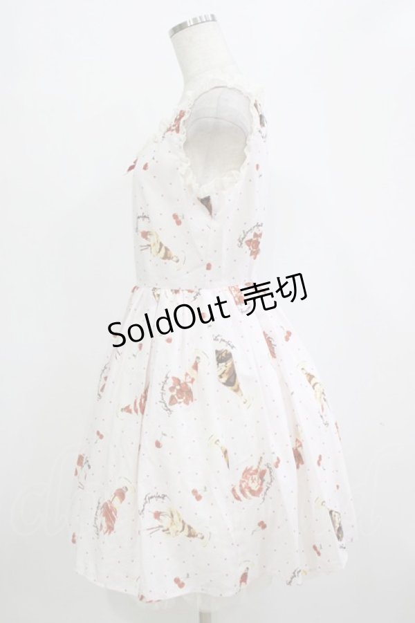 画像2: Ank Rouge / SweetParfaitプチリボンワンピース M オフ H-26-02-20-020-CA-OP-NS-ZH (2)