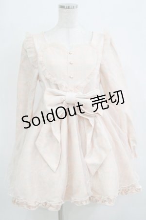 画像: Bon21Hiz / チェックハートワンピース Free ピンク H-26-02-21-023-LO-OP-NS-ZH