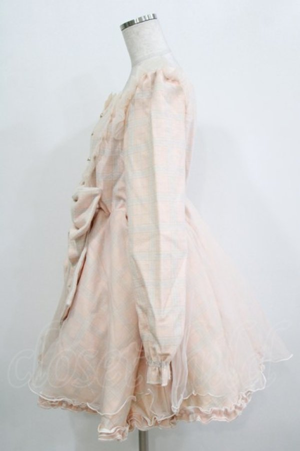 画像2: Bon21Hiz / チェックハートワンピース Free ピンク H-26-02-21-023-LO-OP-NS-ZH (2)