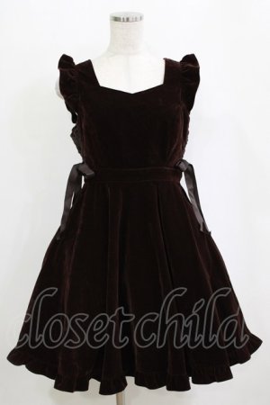 画像: Honey Cinnamon / ベロアジャンパースカート Free ブラウン H-26-02-21-028-LO-OP-NS-ZH