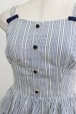 画像4: Secret Honey / ストライプジャンパースカート Free オフ/ネイビー H-26-02-21-030-CA-OP-NS-ZH (4)
