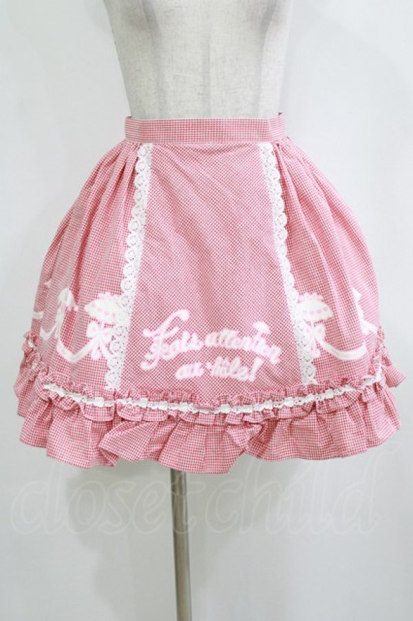 画像1: BABY,THE STARS SHINE BRIGHT / ギンガムチェックプリントスカート Free エンジ H-26-02-21-033-BA-SK-NS-ZH (1)