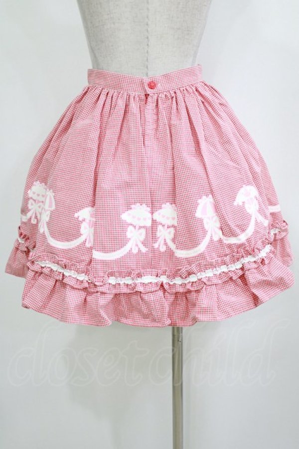 画像3: BABY,THE STARS SHINE BRIGHT / ギンガムチェックプリントスカート Free エンジ H-26-02-21-033-BA-SK-NS-ZH (3)