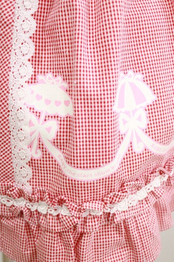 画像4: BABY,THE STARS SHINE BRIGHT / ギンガムチェックプリントスカート Free エンジ H-26-02-21-033-BA-SK-NS-ZH (4)