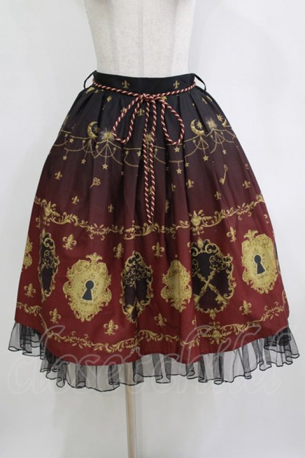 画像1: axes femme kawaii / 鍵柄スカート M ブラック H-26-02-21-004-AX-SK-NS-ZH (1)