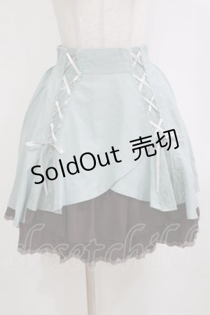 画像: axes femme / ダブルレースアップスリットスカート M ミント/ブラウン H-26-02-21-037-AX-SK-NS-ZH