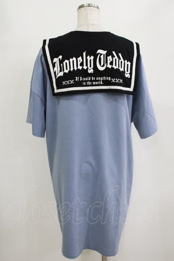 画像3: NOEMIE / 病みくまWチェーンユニセックスミニ裏毛チュニック M ブルー H-26-02-21-041-LO-TO-NS-ZH (3)