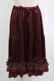 画像1: axes femme kawaii / ミディフリルペチスカート M ワイン H-26-02-21-046-AX-SK-NS-ZH (1)