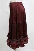 画像2: axes femme kawaii / ミディフリルペチスカート M ワイン H-26-02-21-046-AX-SK-NS-ZH (2)