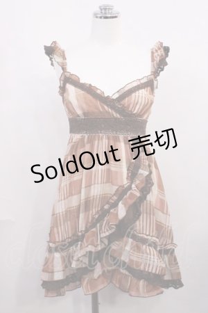 画像: LIZ LISA / チェックベビードール Free ブラウン H-26-02-21-1008-LO-OP-NS-ZH