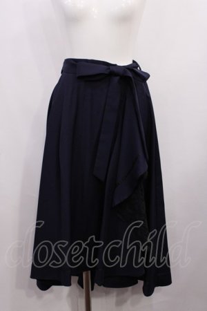 画像: axes femme / ラッフルフリルスカート M ネイビー H-26-02-21-1016-AX-SK-NS-ZH