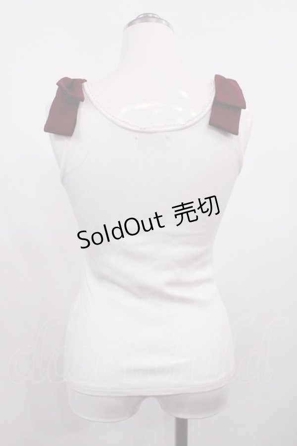 画像2: Amavel / 肩リボンタンクトップ Free オフ H-26-02-21-1017-CA-TO-NS-ZH (2)