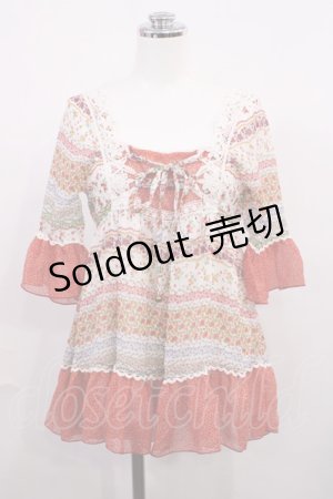 画像: LIZ LISA / ボーダーシフォントップス Free オフ H-26-02-21-1019-LO-TO-NS-ZH