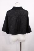 画像2: axes femme / チャイナ釦ショートボレロブラウス Free ブラック H-26-02-21-1024-AX-TO-NS-ZH (2)