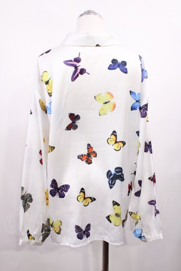 画像2: merry jenny / mothシャツ Free 白 H-26-02-21-1025-LO-BL-AK-ZH (2)