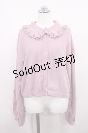 画像: merry jenny / bearフリルカラーカーディガン Free ピンク H-26-02-21-1027-LO-TO-AK-ZH
