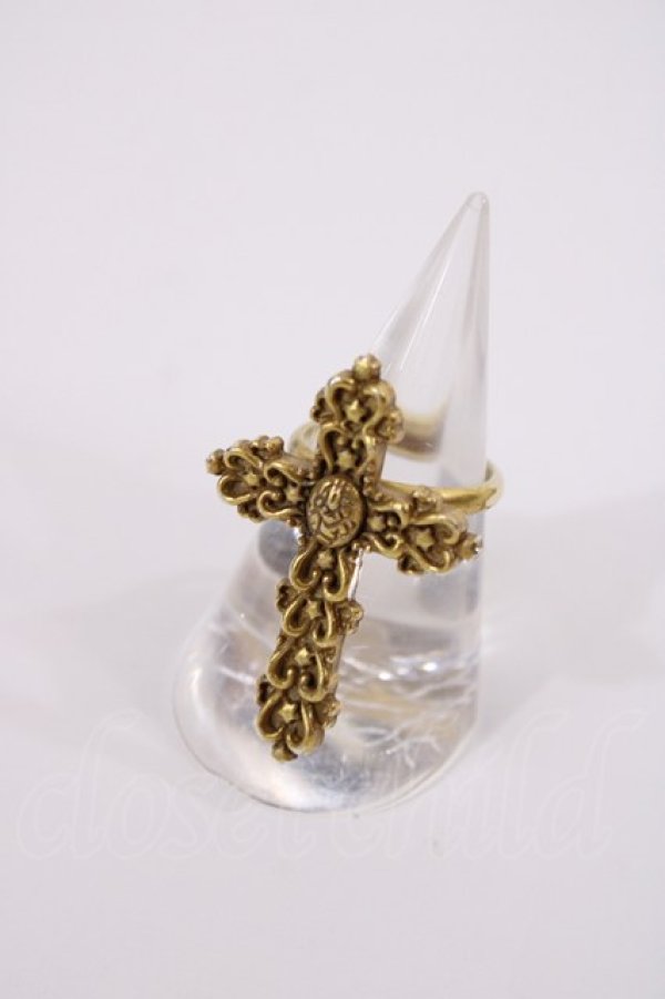 画像1: Angelic Pretty / Brilliant Crossリング FREE ゴールド H-26-02-21-1037-AP-AC-YZ-ZH (1)