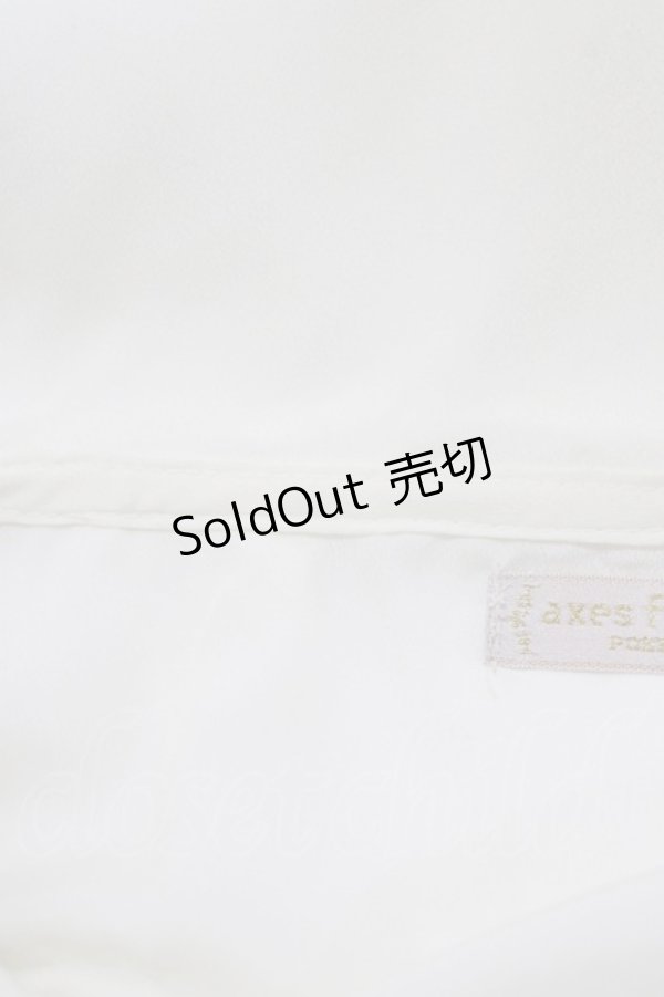 画像5: axes femme POETIQUE / 刺繍セーラー襟ブラウス M オフ H-26-02-21-049-AX-BL-NS-ZH (5)
