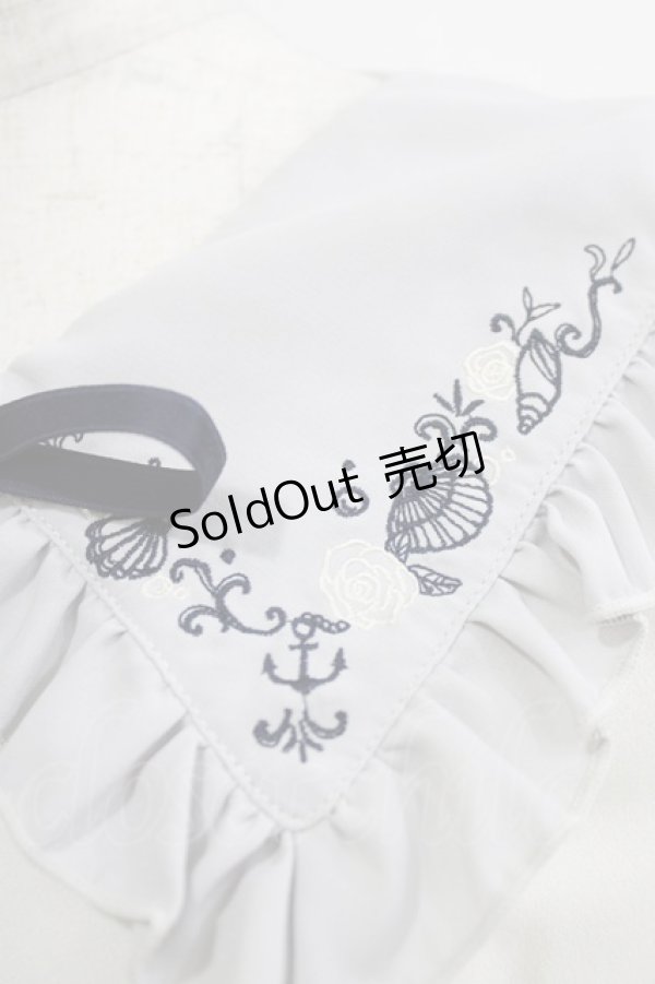 画像4: axes femme / マリン刺繍セーラー襟PO M オフ/グレー H-26-02-21-050-AX-TO-NS-ZH (4)