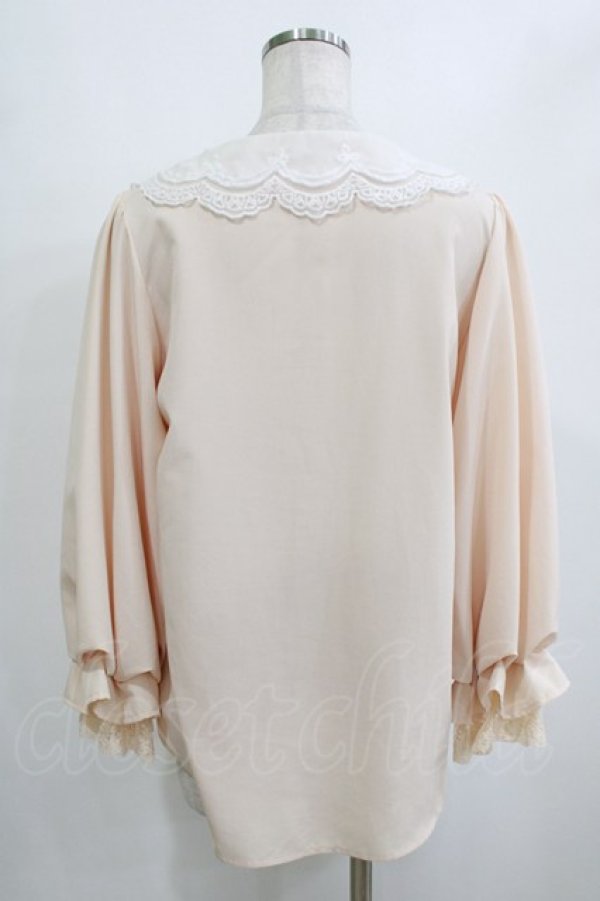 画像3: axes femme POETIQUE / スカラップ刺繍襟ブラウス M ピンク H-26-02-21-051-AX-TO-NS-ZH (3)