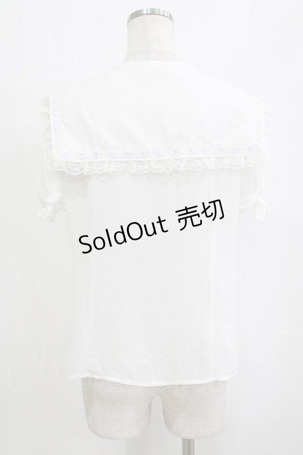 画像3: Ank Rouge / はしごレースブラウス M オフ/ラベンダー H-26-02-21-055-CA-BL-NS-ZH (3)