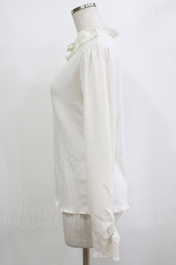 画像2: axes femme / フリルカットプルオーバー M オフ H-26-02-21-064-AX-TO-NS-ZH (2)