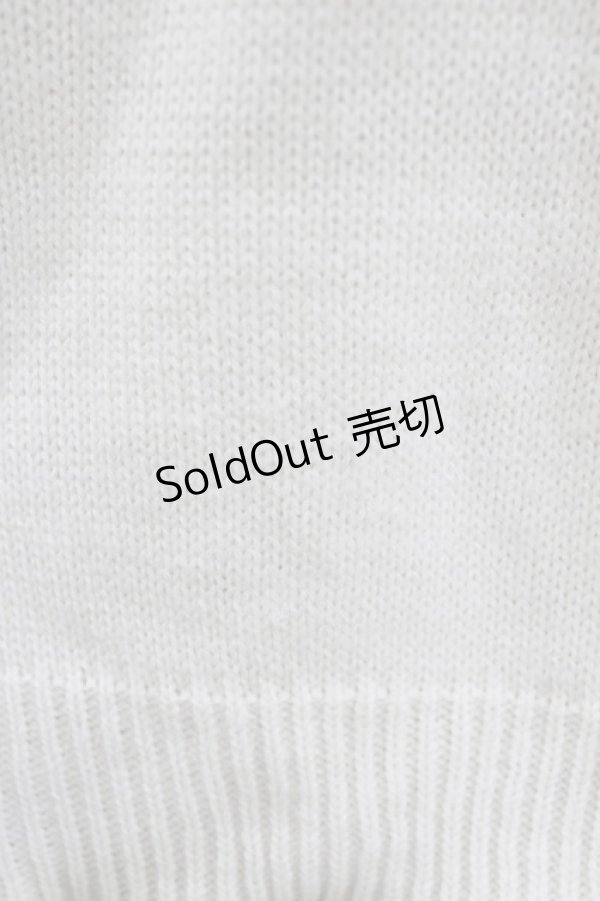 画像4: axes femme kawaii / ロイヤルベアーズニットカーディガン M オフ H-26-02-21-065-AX-TO-NS-ZH (4)