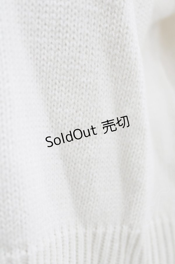 画像5: axes femme kawaii / ロイヤルベアーズニットカーディガン M オフ H-26-02-21-065-AX-TO-NS-ZH (5)