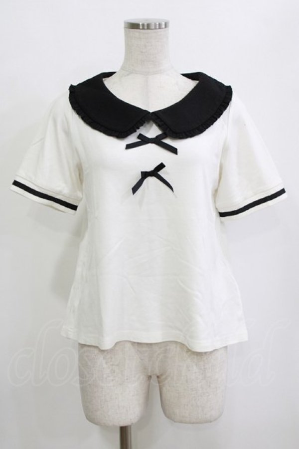 画像1: LIZ LISA / 配色プルオーバー Free オフ/ブラック H-26-02-21-066-LO-TO-NS-ZH (1)