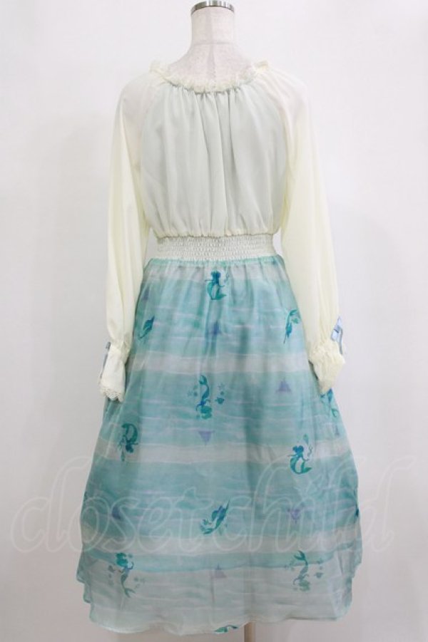 画像3: axes femme / アリエル/ワンピース M オフ/ブルー H-26-02-21-007-AX-OP-NS-ZH (3)