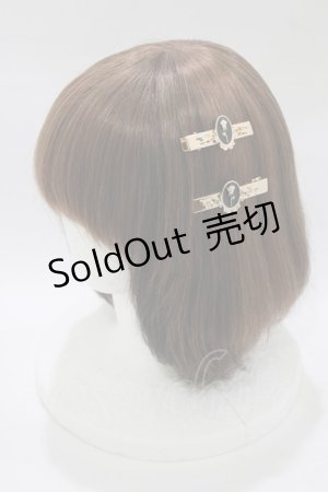 画像: m petit by misako / AMフラワー2Pクリップ  ブラック H-26-02-21-076-LO-AC-NS-ZH