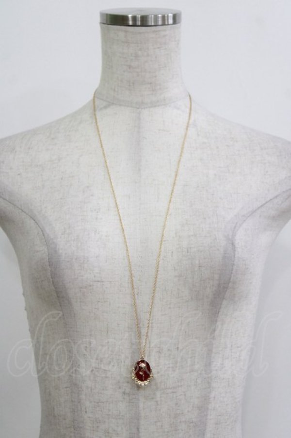 画像2: m petit by misako / AMフラワーネックレス  レッド H-26-02-21-077-LO-AC-NS-ZH (2)