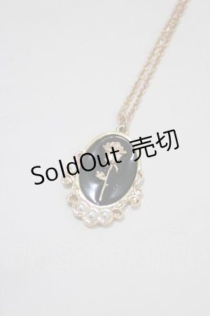 画像: m petit by misako / AMフラワーネックレス  ブラック H-26-02-21-078-LO-AC-NS-ZH