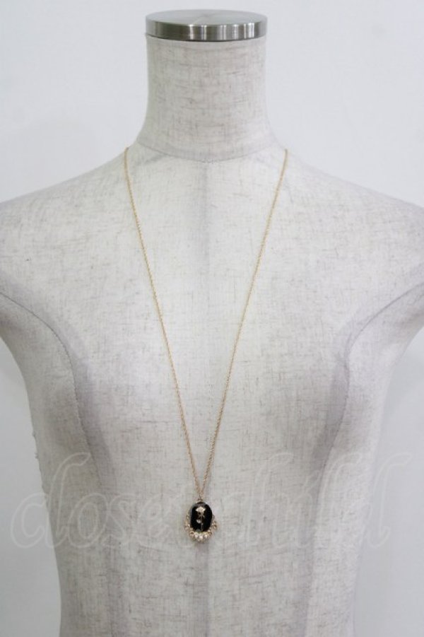 画像2: m petit by misako / AMフラワーネックレス  ブラック H-26-02-21-078-LO-AC-NS-ZH (2)