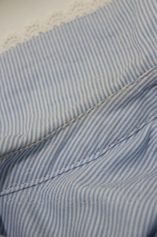 画像4: axes femme / 襟付きティアードワンピース M サックス H-26-02-21-008-AX-OP-NS-ZH (4)