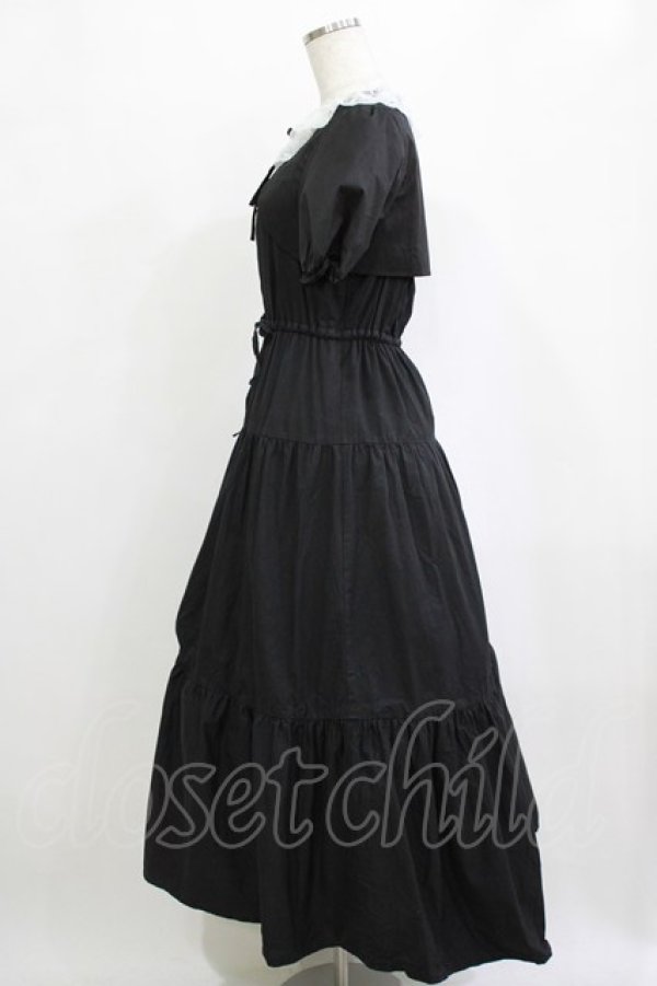 画像2: Bubbles / コットンロングワンピース Free ブラック H-26-02-21-010-CA-OP-NS-ZH (2)