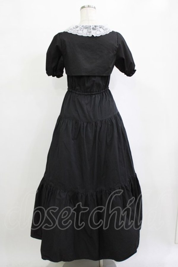 画像3: Bubbles / コットンロングワンピース Free ブラック H-26-02-21-010-CA-OP-NS-ZH (3)