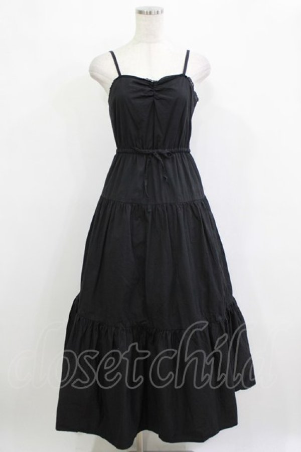 画像4: Bubbles / コットンロングワンピース Free ブラック H-26-02-21-010-CA-OP-NS-ZH (4)