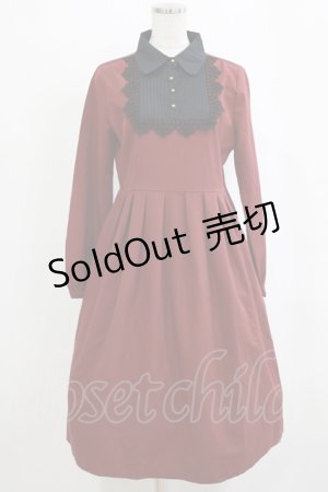 画像: mayla classic / Ecole Rituel ワンピース サイズ2 ボルドー H-26-02-21-011-LO-OP-NS-ZH