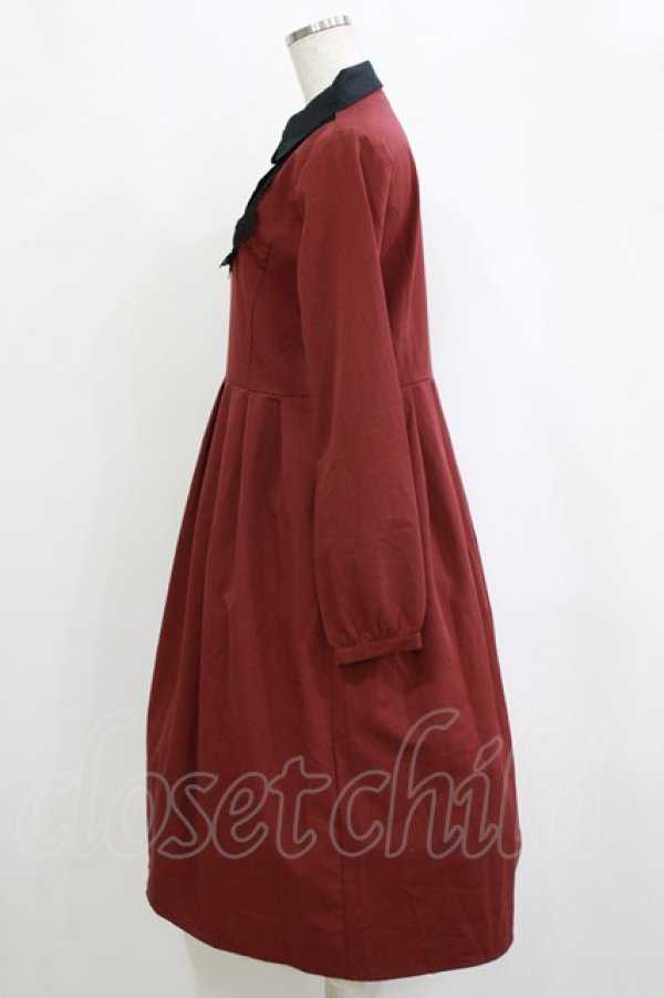 画像2: mayla classic / Ecole Rituel ワンピース サイズ2 ボルドー H-26-02-21-011-LO-OP-NS-ZH (2)