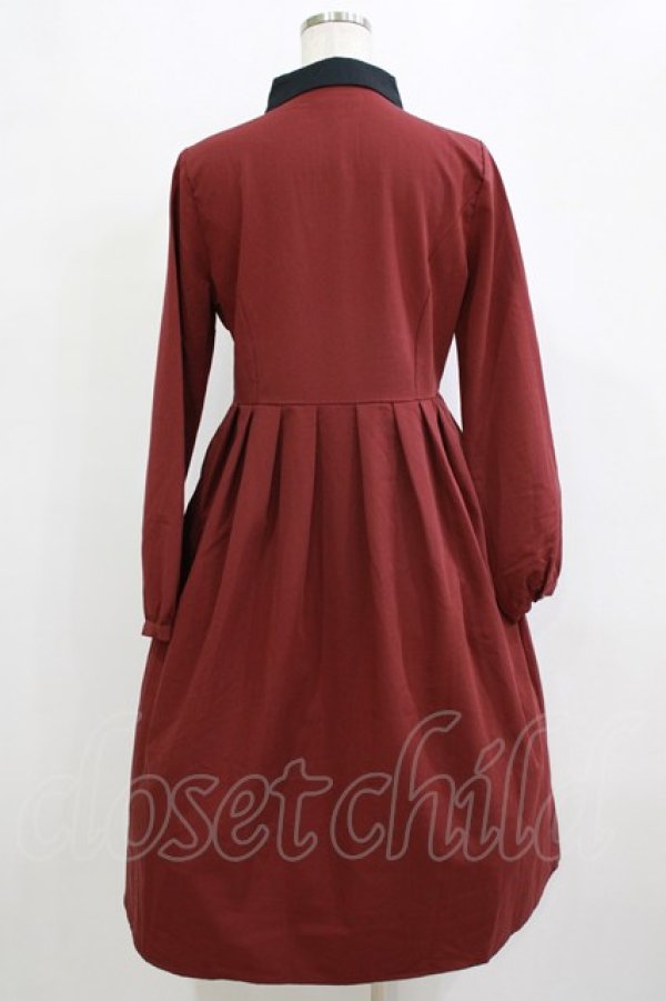 画像3: mayla classic / Ecole Rituel ワンピース サイズ2 ボルドー H-26-02-21-011-LO-OP-NS-ZH (3)