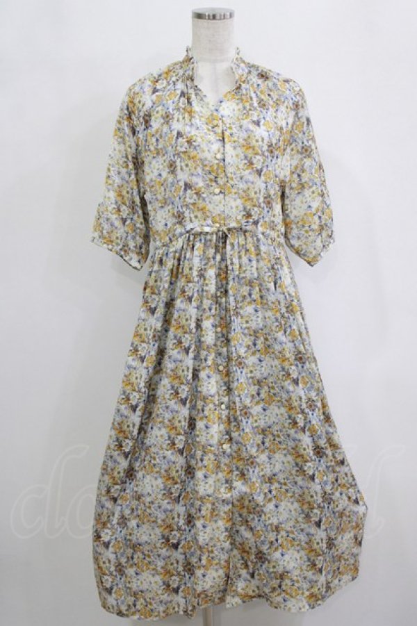 画像1: axes femme / らくちんワンピース M イエロー H-26-02-21-015-AX-OP-NS-ZH (1)