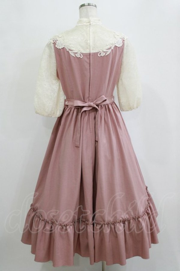 画像3: Innocent World / つる薔薇レースアニバーサリーワンピース M ピンク/生成 H-26-02-21-017-IW-OP-NS-ZH (3)