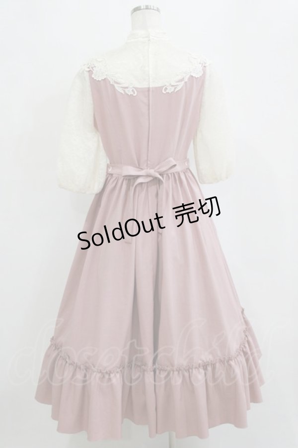 画像3: Innocent World / つる薔薇レースアニバーサリーワンピース M ピンク/生成 H-26-02-21-017-IW-OP-NS-ZH (3)