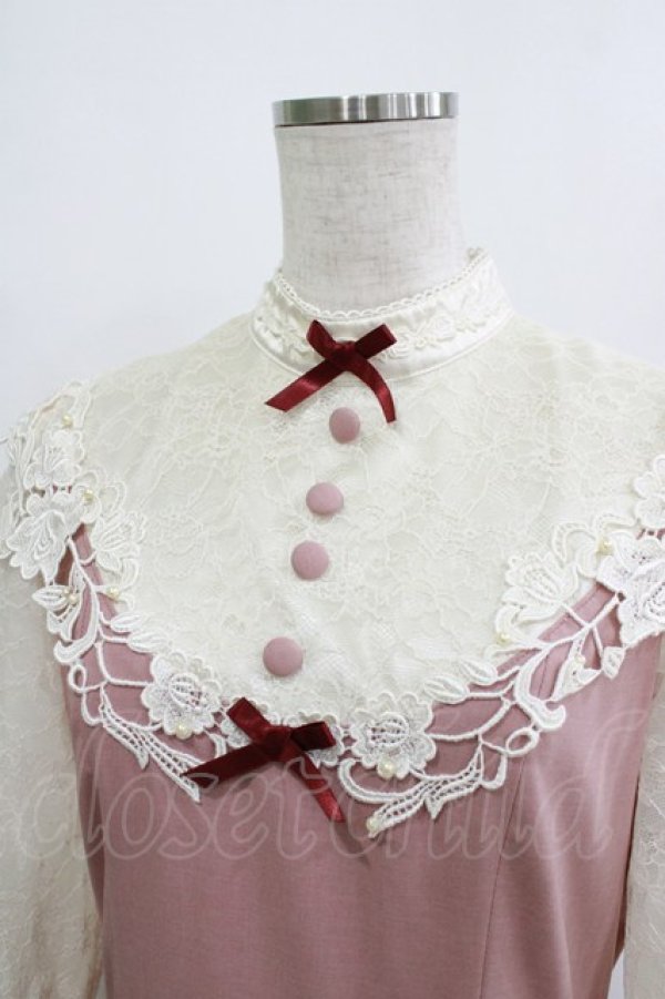 画像4: Innocent World / つる薔薇レースアニバーサリーワンピース M ピンク/生成 H-26-02-21-017-IW-OP-NS-ZH (4)